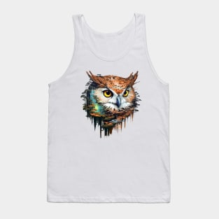 Owl Bird Animal Freedom World Wildlife Beauty Adventure Tank Top